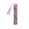 Lila Glitzer Acryl Lesezeichen mit Quaste elegante Buchseite Markierung fuer Lesen Buero - Lila