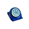 Blauer Magnetclip mit süßem Smiley-Gesicht Design für Kühlschrank und Büroweißwandnotizen. - Blau
