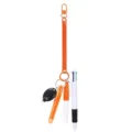 Juego de bolígrafos de enfermera llavero de resorte retráctil con luz médico - Naranja
