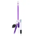 Einziehbare Krankenschwester Ausweishalter Schlüsselanhänger Set mit Mini Taschenlampe. - Lila