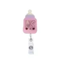 Niedliche Acryl Babyflasche Badge Reel Shaker Schlüsselanhänger DIY Handyhülle Anhänger - Babyflasche Schüttler Stil