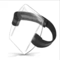 Transparenter Ausweishalter mit elastischem Armband fuer Arbeit und Events im Freien - Reflektierender Klettverschluss / Einzelner OPP-Beutel / Schwarz