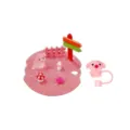 Rosa Glitzer Acryl Tassen Deckel Mikro Landschaft süßes Tier DIY staubdichte Strohhalm Kappe - Schwein Stil Fertiges Produkt