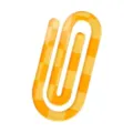 Marcapáginas de acrílico con clip a cuadros amarillos, papelería DIY y decoración. - Naranja