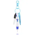 Tragbares Mini-Krankenschwester-Stift-Set Schlüsselanhänger mit bunten Markern für den Arbeitsalltag. - Blau