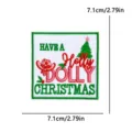 Patch brodé de Noël accessoire de vêtement DIY écusson thermocollant festif décoratif - Style de Noël Holly Dolly (PE19233CT)