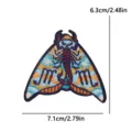 Embroidery scorpion moth patch DIY decorative applique clothing badges 6.3x7.1cm - Scorpion Butterfly Style (PE18022CT)