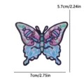 Beautiful butterfly embroidery patch for DIY clothing, jackets, and bags decoration. - Colorful Butterfly Style (PE18025CT)