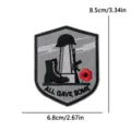 Military memorial embroidered patch tactical hook and loop badge for uniform jacket - Shield Patch (PE19242CT)
