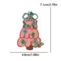 Joli patch brodé sapin de Noël DIY accessoire pour vêtement applique décorative - Style Sapin de Noël Coloré Dessin Animé (PE19231CT)
