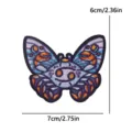 Zodiac Cancer butterfly embroidery patch DIY clothing decoration appliques badge 6x7cm - Cancer Zodiac Butterfly Style (PE18018CT)