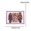 Broderie casse-noisette de Noël patch décoration de vêtements écusson festif appliqué - Style Combiné Casse-Noisette Vintage (PE19232CT)