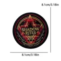 Halloween embroidery patch punk goth style round cloth badge for clothes hat jacket decor - Shadow Rites Style (PE19266CT)