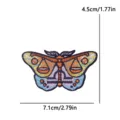 Embroidery moth patch DIY creative zodiac Libra insect decorative badge iron on patch 1pc - Libra Zodiac Element Style (PE18021CT)