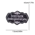 Retro gothic letter embroidery patch badge for DIY clothing bags decorative accessories - Retro Gothic Slogan (PE19213CT)