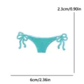 Bonito parche bordado de bikini turquesa para accesorio de insignia de ropa DIY. - Braga de Bikini Cian (PE17071CT)