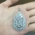 Grosse tropfenform strass anhanger modischer damenschmuck halskette geschenk fur party - Wassertropfen Silber Pave Anhänger Ohne Kette