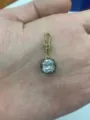 Raffinato ciondolo in zircone con taglio cuscino bicolore ideale per eleganti gioielli fai da te. - Stile Quadrato (T11)