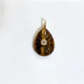 Natural gemstone teardrop pendant crystal necklace charm exquisite fashion jewelry - Pendant Only (Without Chain) / Tiger's Eye