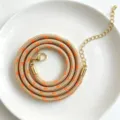 3mm bunte gepunktete Polyester geflochtene Kordel DIY handgemachte Schlüsselbeinkette - C01-21
