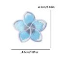 Parche bordado de flor azul bricolaje ropa sombrero insignia decorativa aplique 1pc - Flor Azul-Violeta (PE17081CT)