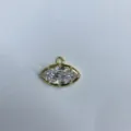 Ciondolo fai-da-te in zircone cubico marquise placcato oro per creazione di gioielli. - Marquise (Q1-07) / Oro
