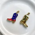 Ciondolo stivale cowboy del Giorno dell'Indipendenza americana gioielli accessori moda tendenza - Stivali / un solo ciondolo, senza catena