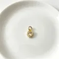Goldfarbener Zirkonia Herz Anhänger kupferplattiert DIY Schmuck Zubehör für Halskette Ohrring - Herz 07
