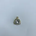 Ciondolo in zircone triangolare placcato oro accessorio per gioielli DIY artigianato. - Triangolo (Q1-04) / Oro