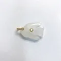 Crystal fish pendant with sparkling zircon, elegant gold-plated jewelry necklace accessory - Pendant Only / White Crystal