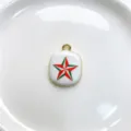 Copper gold-plated drop oil star pendant DIY necklace jewelry accessories variant style - K01-1 (Pendant Only)