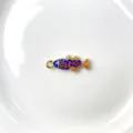 Pendentif de petit poisson rayé coloré style océan accessoire bijoux collier DIY. - Pendentif Seul (Sans Chaîne) (P01-15)