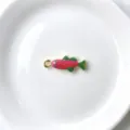 Pendentif poisson émaillé coloré rayé accessoire bijoux collier DIY style océan variante - Pendentif Seul (Sans Chaîne) (P01-17)