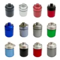 Détails du mini boîtier de pilule étanche en aluminium avec porte-clés en plusieurs couleurs. - Noir