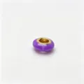 Violette macaron rad perle goldkern diy schmuck zubehoer fuer handgemachte armbaender. - Anhänger Ohne Kette / Lila
