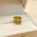 10mm vergulde groene zirkoon ring kraal bedel spacer sieraden accessoire voor armbanden - Maat 8