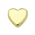 Detalle de accesorio con dijes de pulsera en forma de corazón dorado, componente de joyería - Oro #1 Corazón (Una cara)