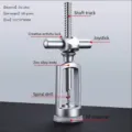 Zinklegering kurkentrekker wijnopener handmatige flesopener met spiraalboor en veiligheidsslot - Verpakking met bubbeltjesfolie