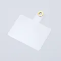 Patch de fixation transparent pour cordon de téléphone - Clip Rigide / Fermoir Doré