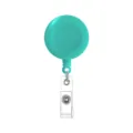 Cyaan intrekbare badgehouder, ABS plastic ID-kaart houder met metalen clip voor kantoor. - Teal