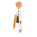 Krankenschwester Ausweishalter und Mini-Stift Set Detailansicht, tragbar, orange. - Orange