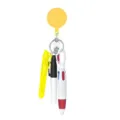 Detalles del juego de bolígrafos de enfermera con portagafetes retráctil, accesorio médico portátil. - Amarillo