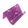 Purple Glitter Acrylic Business Name Card Holder Office Desk Display Stand for Desk - Lavender