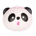 Cute panda squishy toy stress relief squeeze ball slow rising funny animal decompression toy gift. - Panda Head / 42.00g / White / Black & White