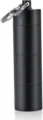 Outdoor aluminum waterproof capsule container, portable black sealed pill box with keyring. - Black