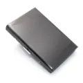 Sleek stainless steel credit card holder, durable metal business card case for daily use. - Black