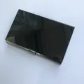 Black mirror stainless steel business card holder, sleek metal pocket card case for office. - Mirror Style / Black
