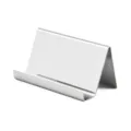 Stainless steel desktop business card holder office card stand minimalist silver organizer - Stainless Steel Mirror Finish