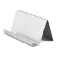 Rvs visitekaartje houder bureau display standaard metalen kaartenrek kantoor accessoire - Geborsteld roestvrij staal