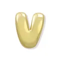 Colgante de letra V dorada inflada para pulsera collar DIY accesorios de joyería elegante - Oro V